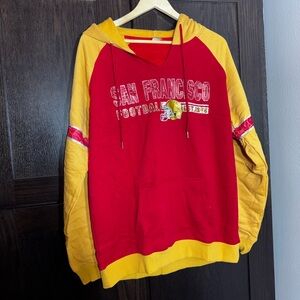 NWT Red and Yellow San Francisco Football Hoodie